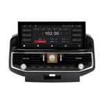 Магнитола для Toyota Land Cruiser 200 2007-2015 (экран климата внизу) - Carmedia ZH-T1201 монитор 12.3", Android 12, 8Гб+128Гб, CarPlay, SIM-слот