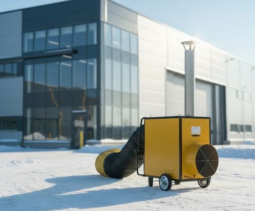 Тепловая пушка дизельная OURMASTER DV 580 - непрямого нагрева / 185 кВт / промышленная