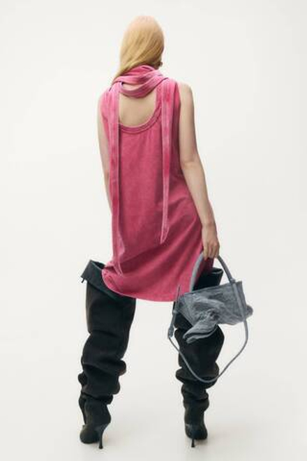 H&M - Glenn Martens Мини-платье с принтом, розовый