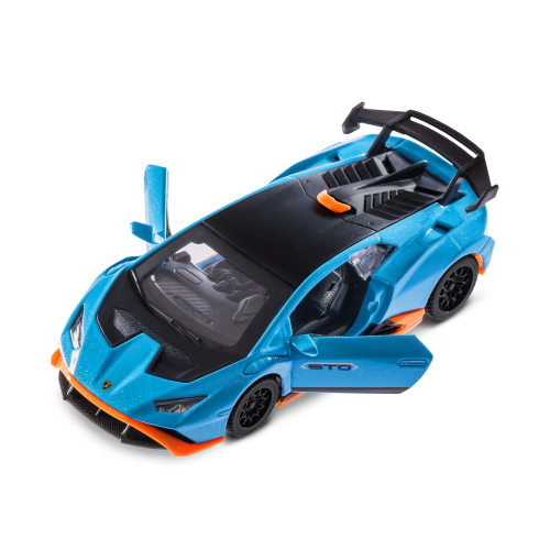 Модель 1:40 Lamborghini STO, голубой, откр. двери