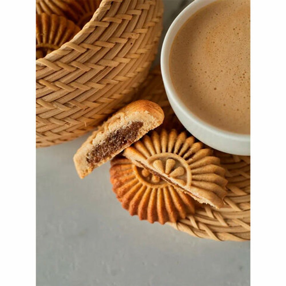 Печенье песочное "Солнышко" с начинкой из финика и изюма, БЕЗ САХАРА, 700 г