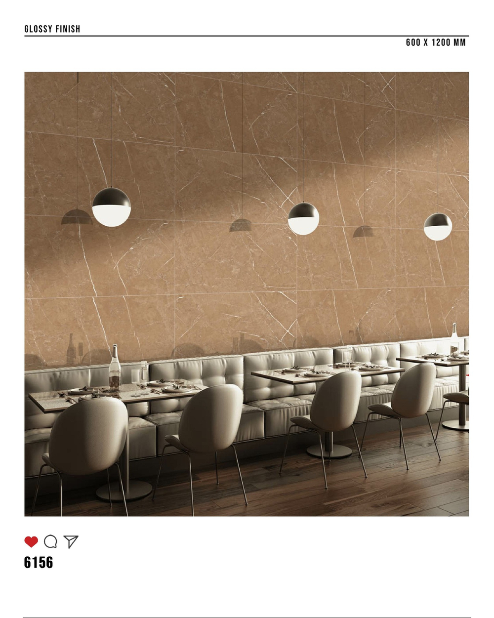Керамогранит glossy №2 60х120, 6156