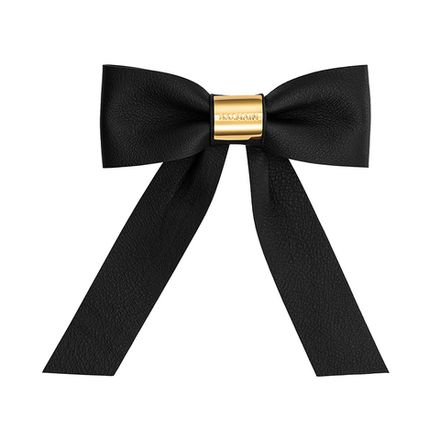 Balmain Hair Заколка-бант большой кожаный Limited Edition Barrette Bow FW21