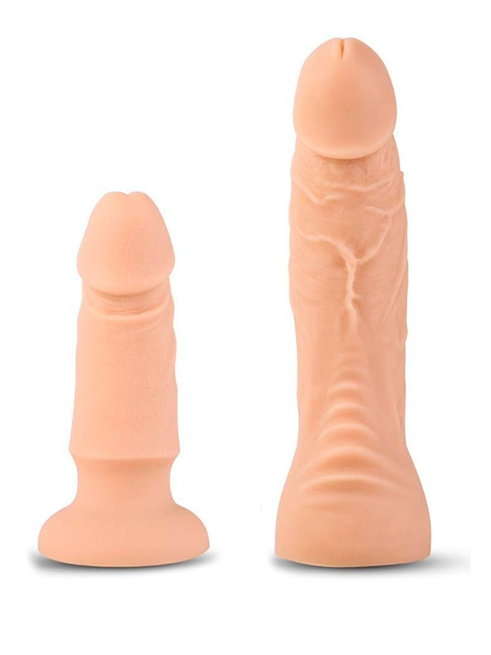 Женский страпон с 2 насадками, вибрацией и пультом ДУ (Цвет: телесный с черным)