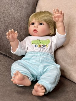 Кукла Реборн виниловая 47см в пакете (FA-043)