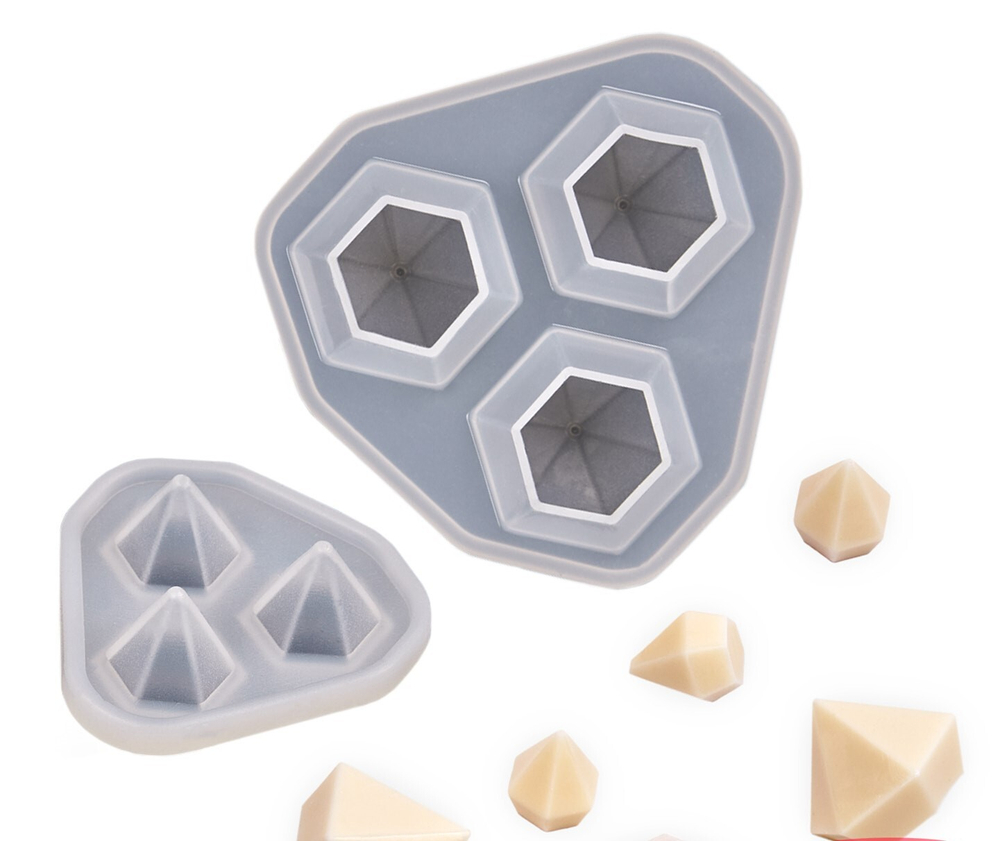 Набор силиконовых молдов 3D «Алмазы» (2 шт)