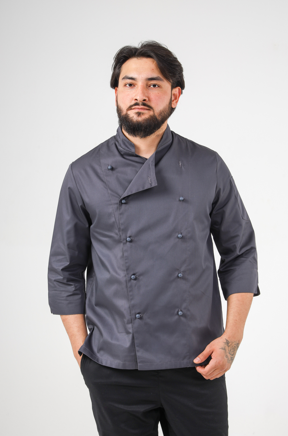 Китель поварской мужской Classic grey