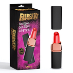 Вакуумный клиторальный стимулятор в виде помады Erotism - Suction Lipstick (Цвет: черный)