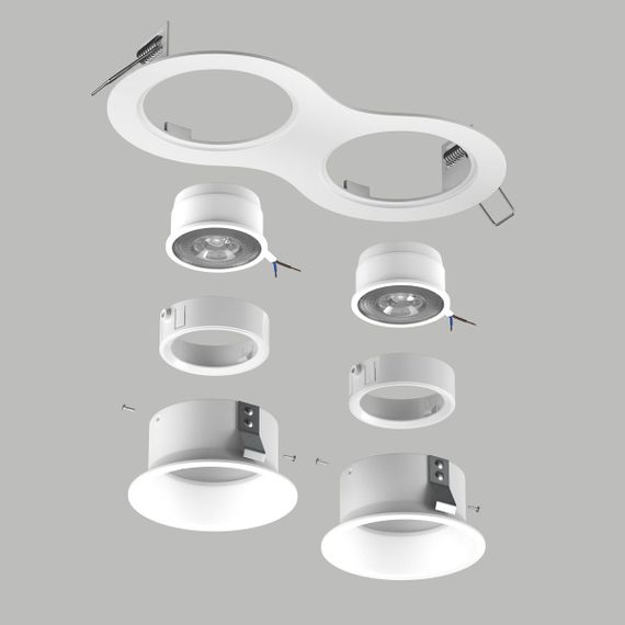 Комплект со светильником Lightstar Domino Round (214626+214606+214606+214006+214006) D6260606WMOD