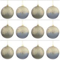 GAEM Набор из 12шт Украшение новогоднее Шар "Алмазная роскошь", D 8 см, L35 W27 H8,5 см