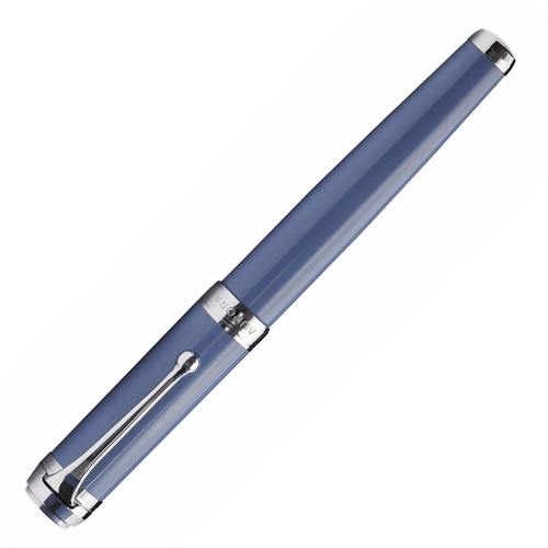 Перьевая ручка Aurora Talentum Resina blue resin CT, перо - F, в подарочной коробке
