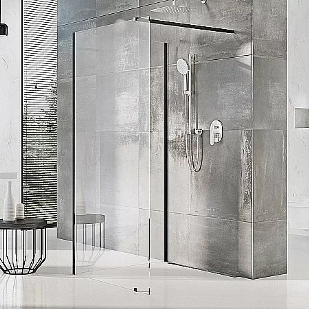 Душевое ограждение Ravak WALK-IN CORNER 120x80 стекло прозрачное/профиль черный