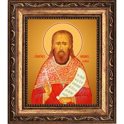 Михаил Дейнека, пресвитер священномученик. Икона на холсте.