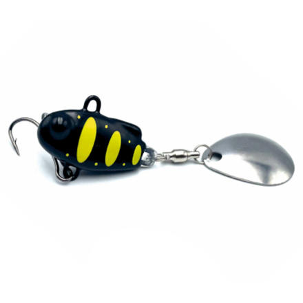 Тейл-спиннер ТС-1 15г. #06 Черный-Желтый
