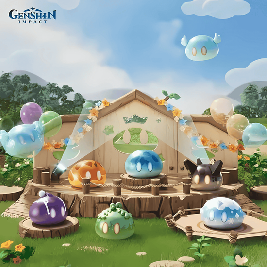 Фигурка слайм в ассортименте Genshin Impact 5 шт 6972826761844 / по мотивам игры "Геншин Импакт", Слайм 5 шт