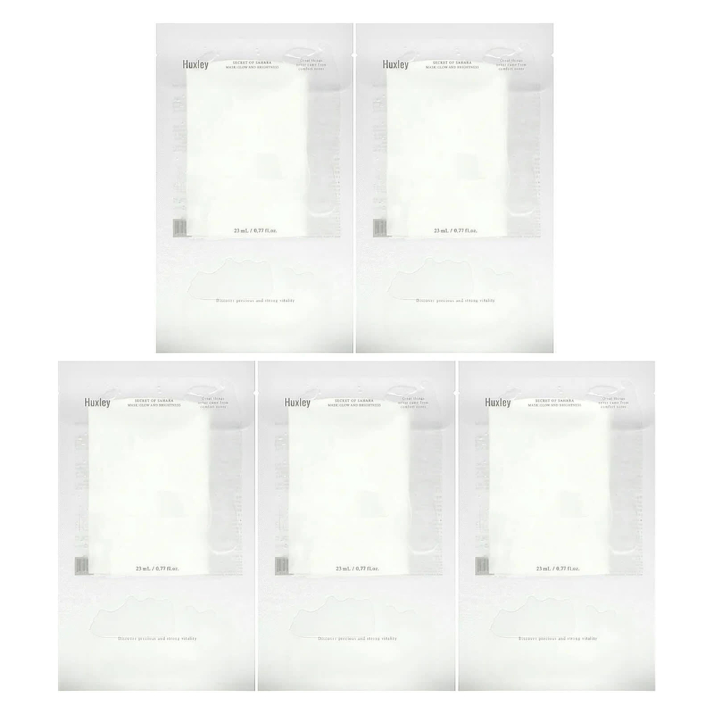 Huxley, Secret of Sahara Beauty Mask, для сияния и яркости, 5 шт., По 23 мл (0,77 жидк. унц.)