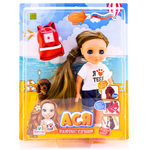 Кукла Ася "Приключения с Кудряшиком" плстм. 26см (Весна)