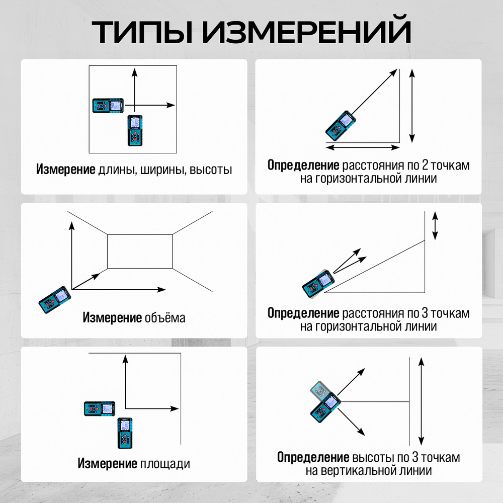 Лазерный дальномер TECHNICOM TC-DM60G