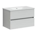 Тумба подвесная SANCOS Urban 790х450х550, c двумя ящиками оснащенными доводчиками, белый глянец , арт. UR80W