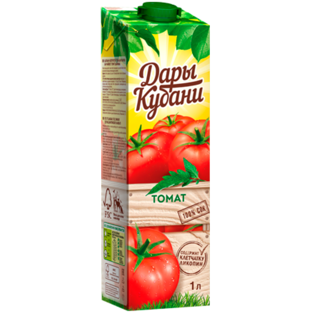 Сок Дары Кубани, томат, 1 л