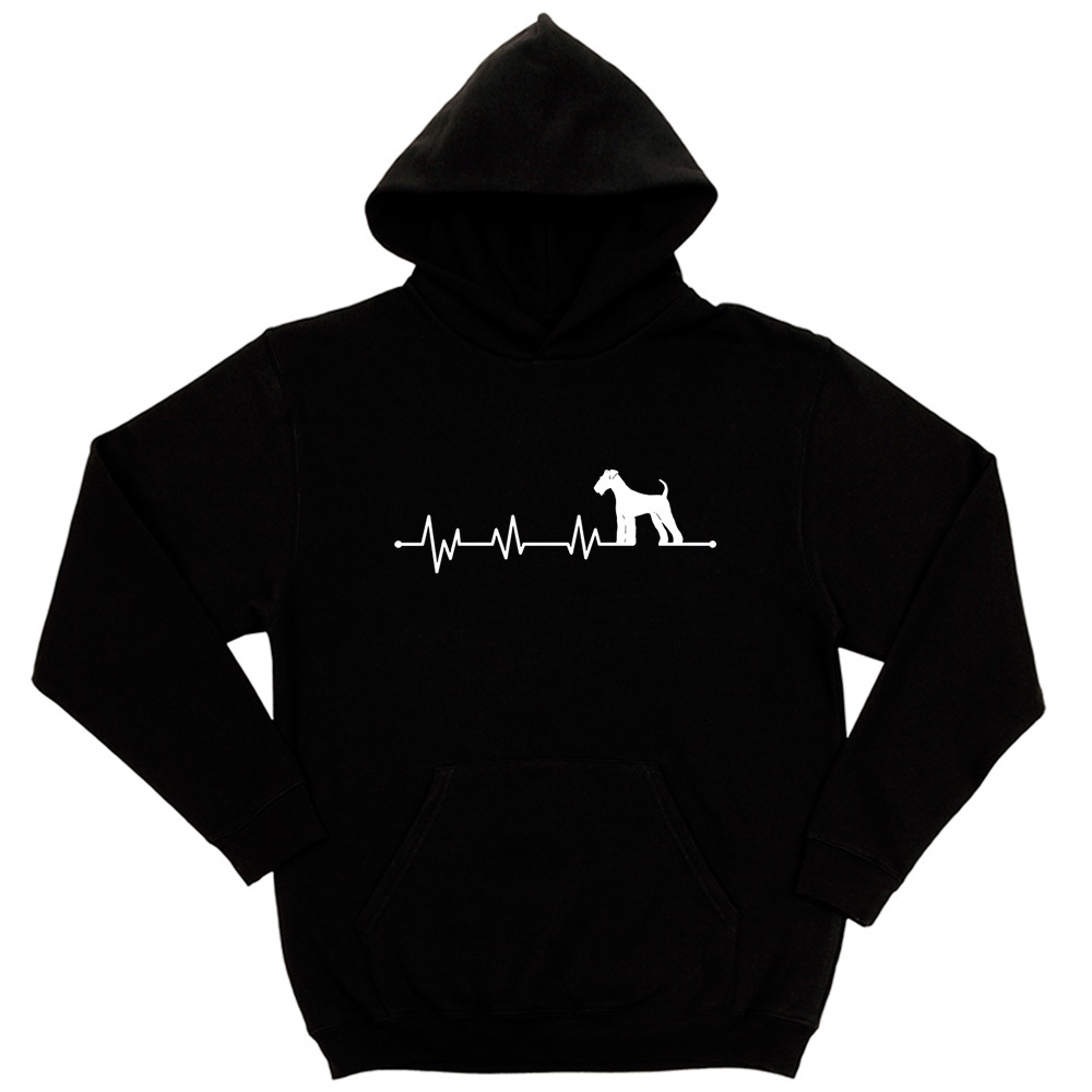 Толстовка "Эрдельтерьер - сердечный ритм"