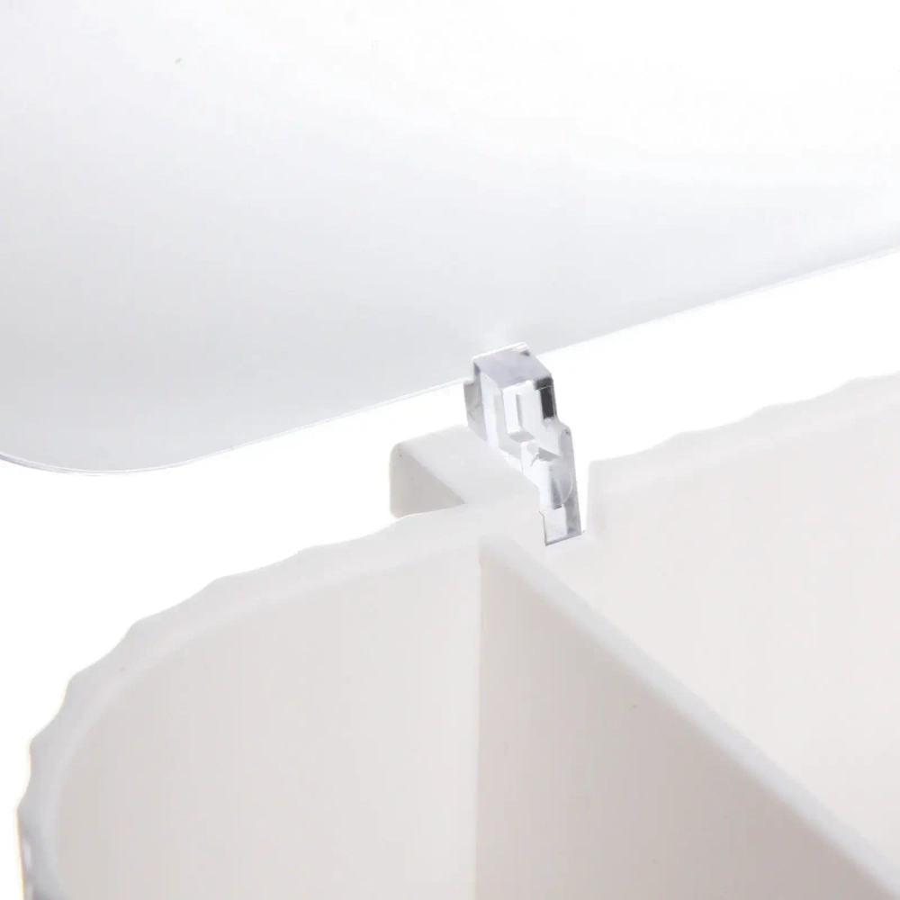 Органайзер для хранения ватных дисков «ПИАНОНО», цвет белый, 21*8,5*9см (коробка)