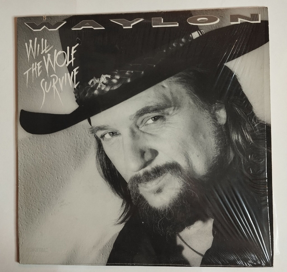 Винтажная виниловая пластинка LP Waylon Jennings Will The Wolf Survive (USA 1986)