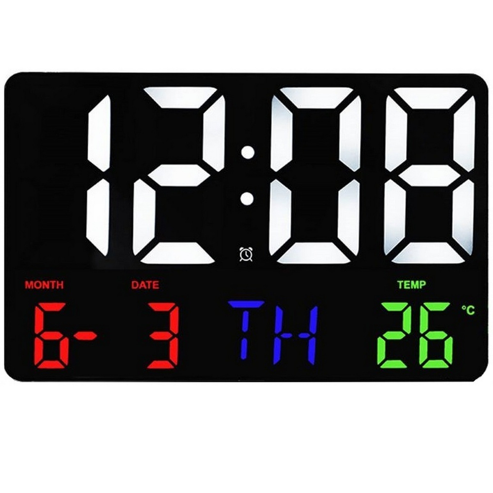 Часы настенные LED MIRROR GH0717L White&RGB