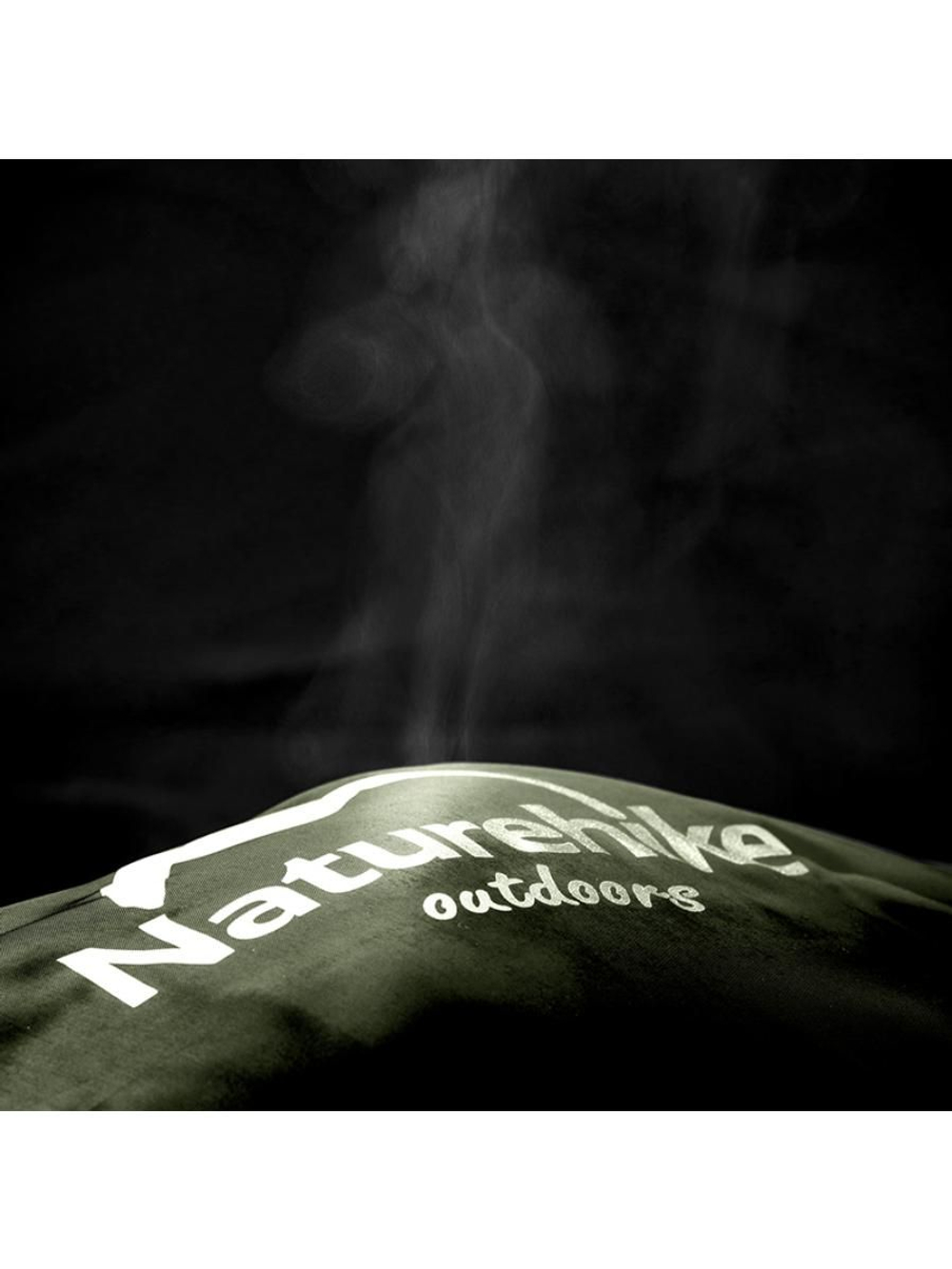 Спальный мешок Naturehike U Series Двойной хлопок осень-зима зеленый U150, молния слева, 6927595764398L