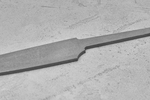 Заготовка для ножа, сталь Elmax 2,6мм. Модель "Аппарель ГО115" с клинком 115мм, ТО 61-62HRC