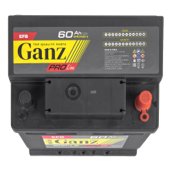 Аккумулятор GANZ PRO-Line EFB 60 А/ч обратный R+ 242x175x190 L2 EN 640 А
