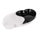 Набор салатников Ромео и Джульетта(бело-черный)