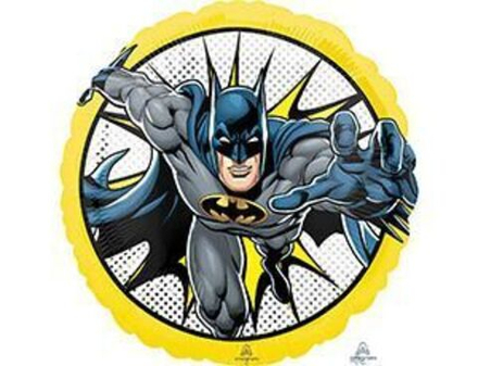 Шар фольгированный  (18''/46 см) Круг, Бэтмен в полете, 1 шт.