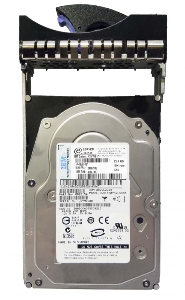 Жесткий диск IBM 73GB 15K 3.5&quot; SAS Hot-Swap 43W7487