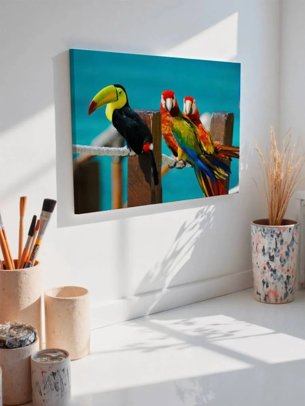 Картина на стену 40 X 50 Попугаи