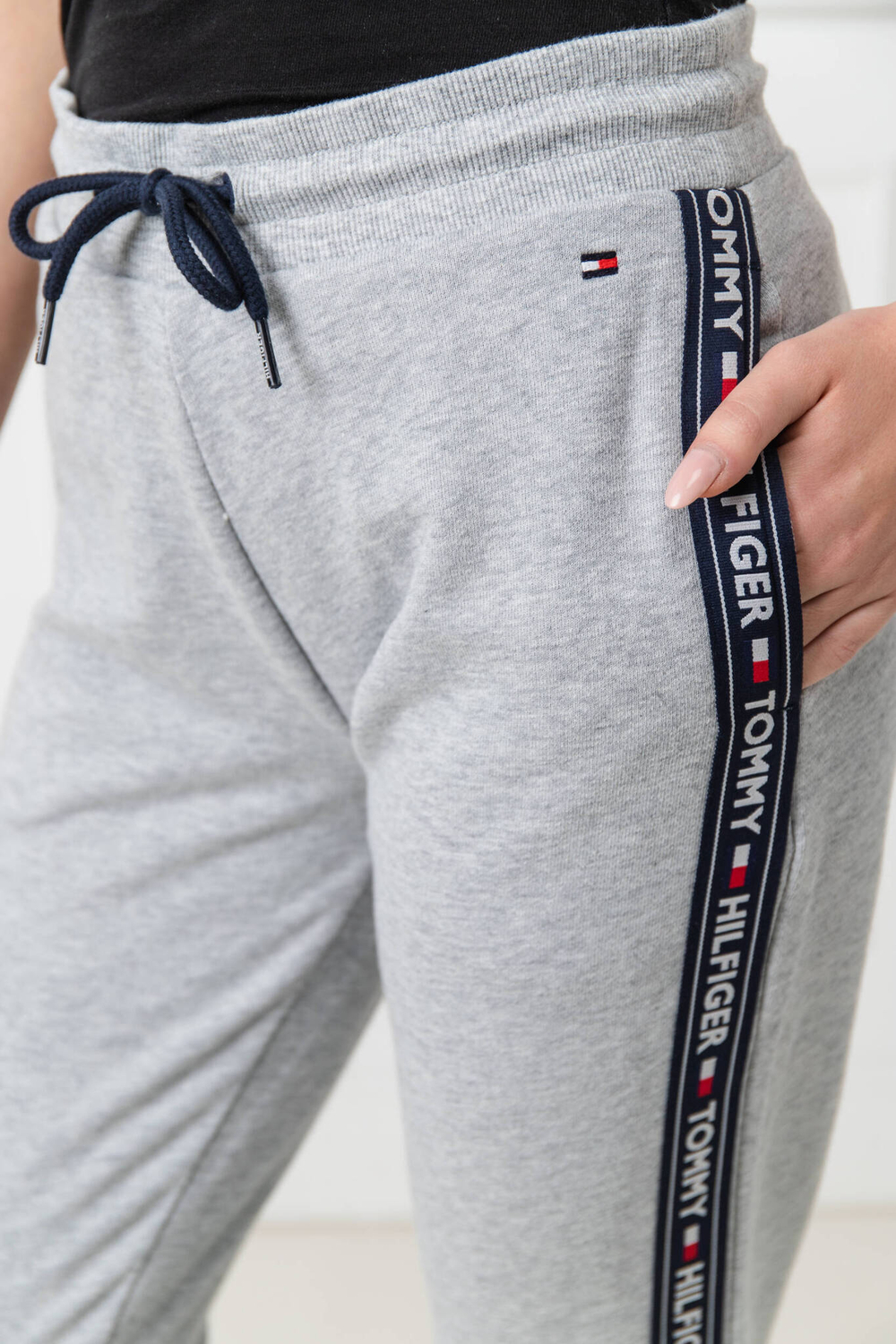 спортивные штаны track Tommy Hilfiger - пепельный(UW0UW00564)