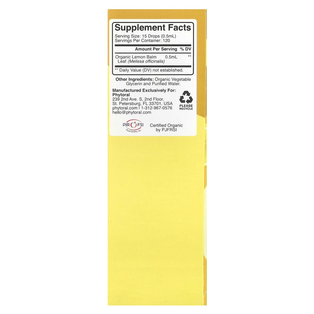 Phytoral, Органическая мелисса, 60 мл