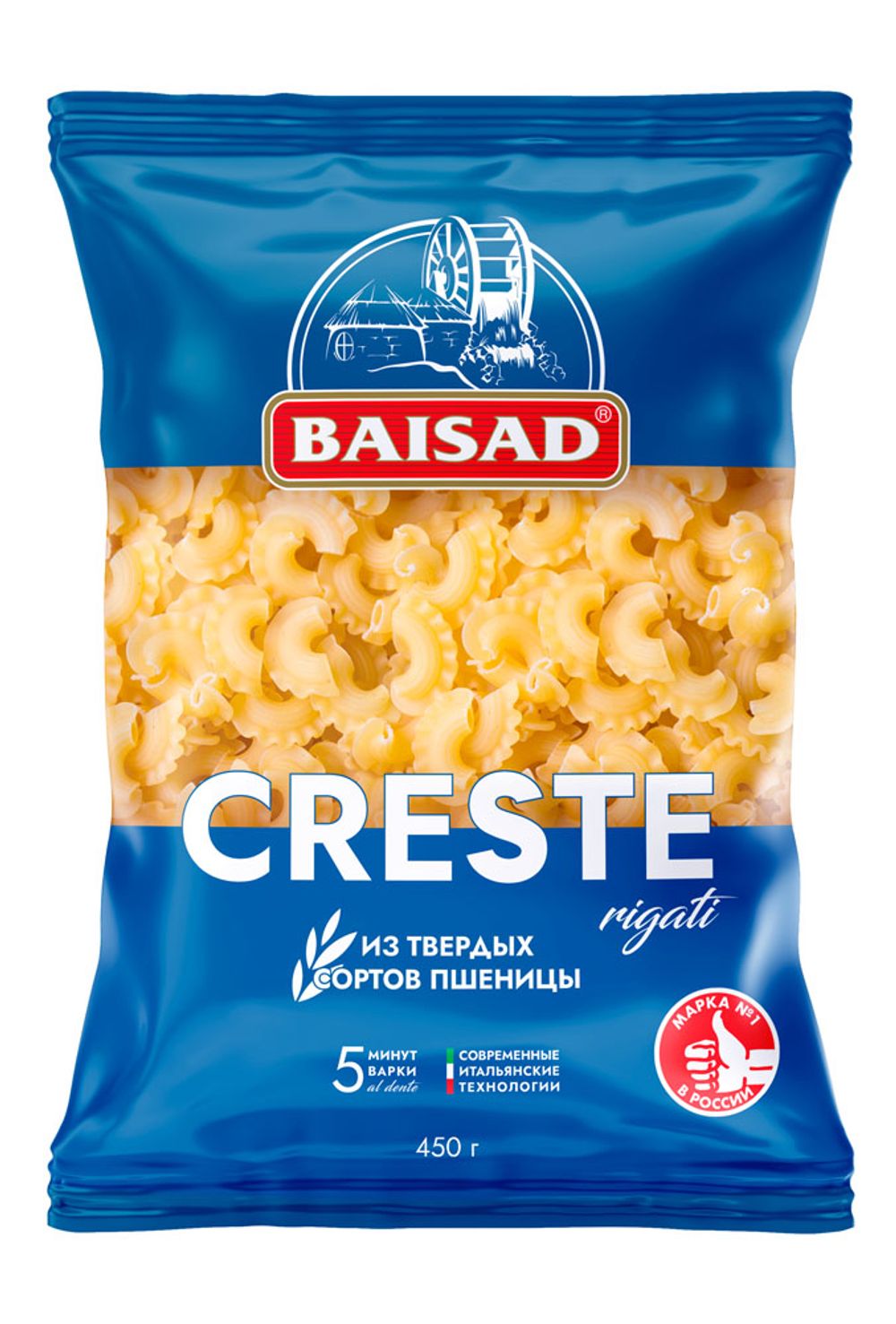 Макароны "БАЙСАД" гребешки 450г