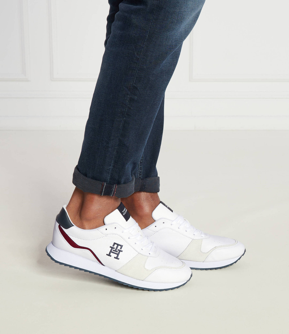 Кожаные кроссовки Tommy Hilfiger - белый(FM0FM04959)