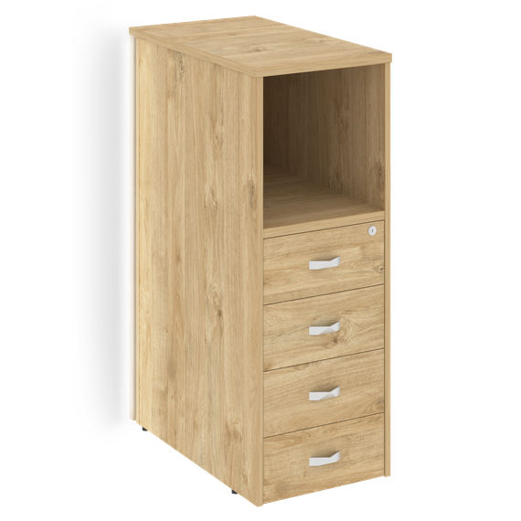 Оникс Тумба с подсветкой 4 ящика завершающая, левая O.R-TV-4.S (L)  436*767*1185