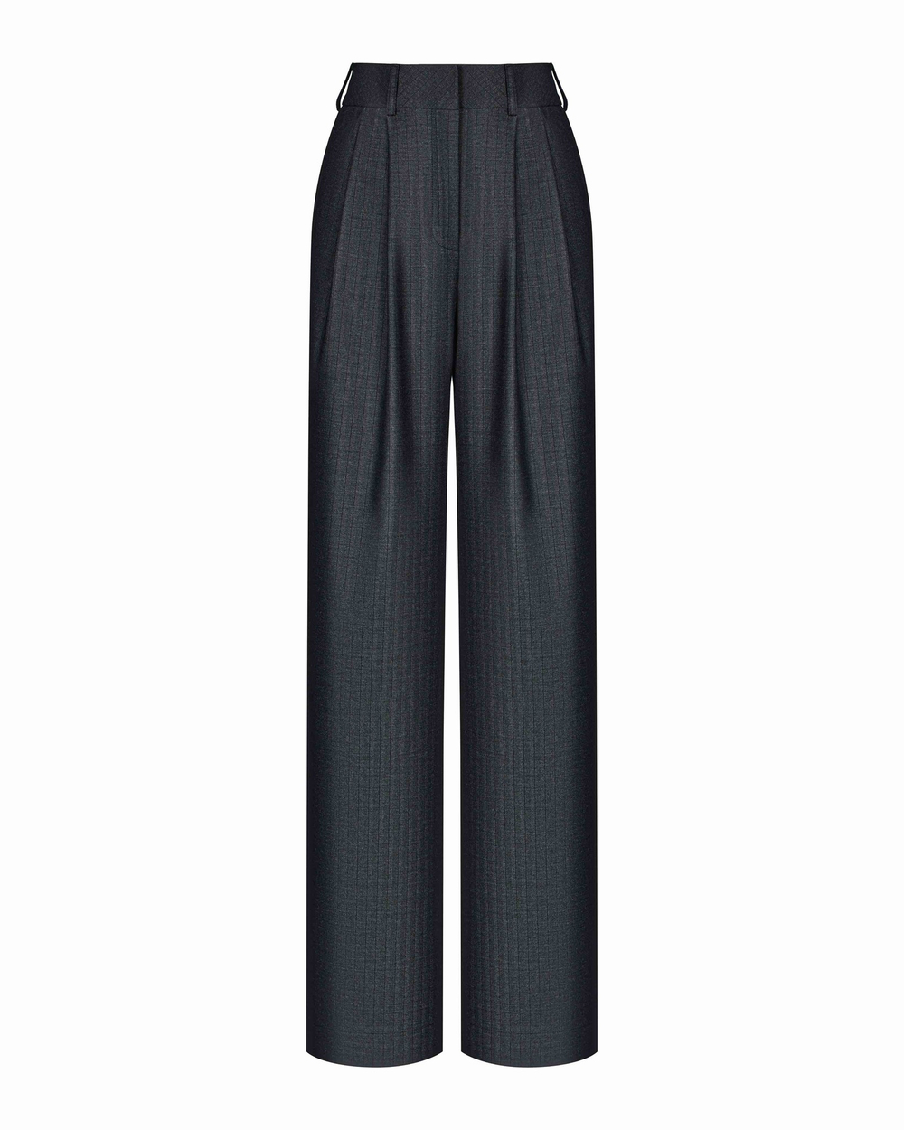 Брюки прямые из костюмной ткани