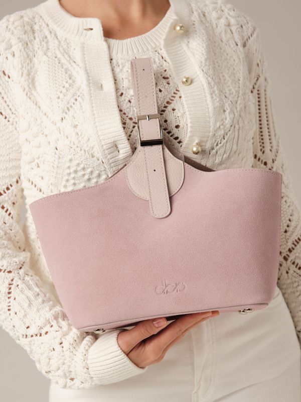 Замшевая сумка DBR Provence 31398 розовый фламинго