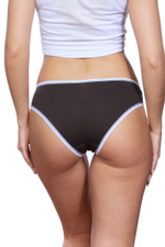 Женские трусы-слипы из хлопковой ткани (Размер: XXL) (Цвет: синий)