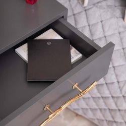 Тумба прикроватная Ин Блум подвесная Серый