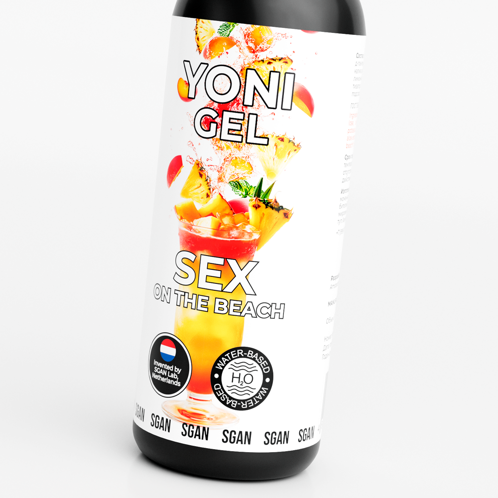 Лубрикант для орального секса SGAN YONI GEL со вкусом "Секс на пляже", 100 мл