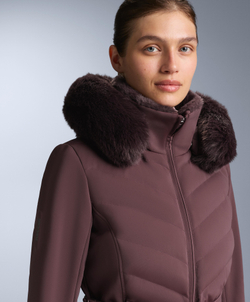 OYSHO Водостойкая облегающая куртка Primaloft® SKI, темно-винный