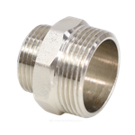 Ниппель латунь никель переходной Ду 40х15 (1 1/2"х1/2") НР VALFEX VF.580.N.112.012