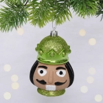 Елочная игрушка «Новогодний солдат» 7,5*7*11 см, зеленый