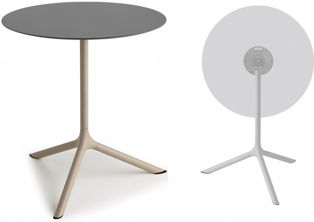 Стол ламинированный обеденный складной Scab Design Tripe Maxi Folding, тортора, антрацит