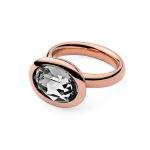 Кольцо Qudo Tivola Сrystal 18.5 мм 631406/18.5 BW/RG